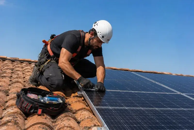Maintenance et monitoring de panneaux solaires à Arbouet-Sussaute